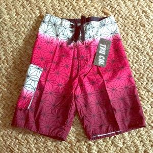 NWT Tru Cal Boys Swim Trunks Sizes 8 through 18